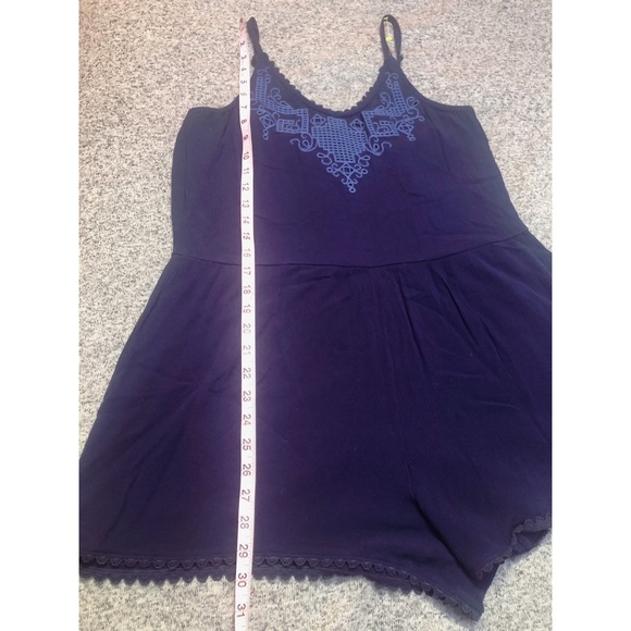 Xhilaration Navy Blue Romper Size Large - Picture 5 of 7